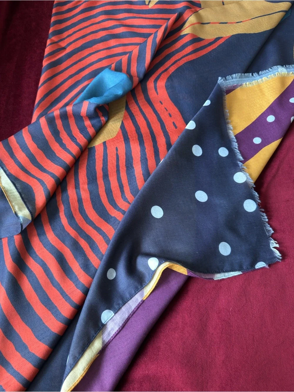 Boho Scarf - Multicolor Pattern Sz XXL